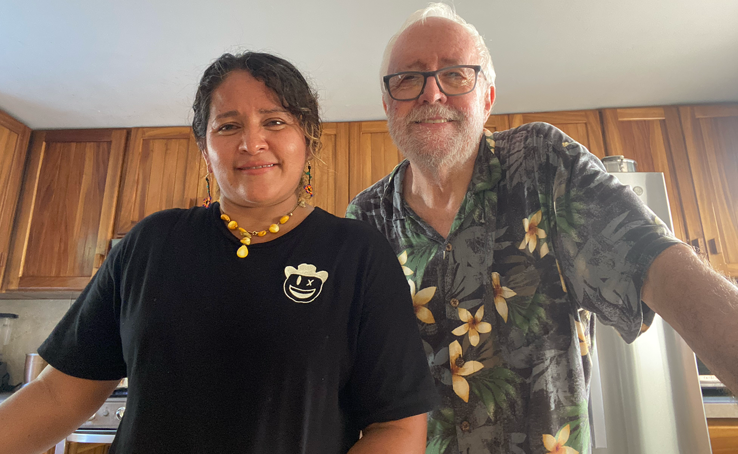 sol and tony in the kitchen