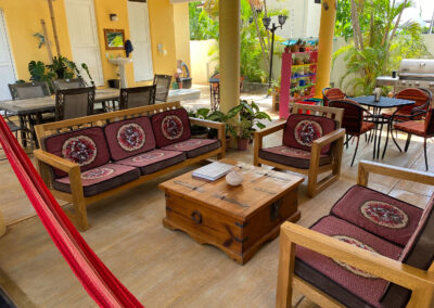 sitting area near the kitchen