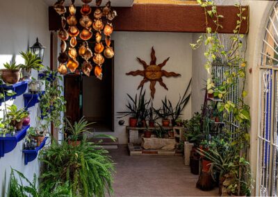 passageway to rooms on the main floor