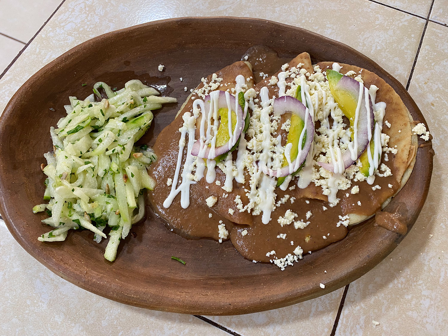 enfrijoladas made with one of the best bean recipes we have found
