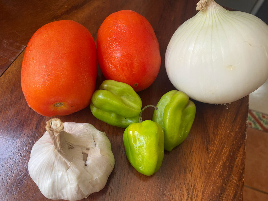 ingredientes para salsa de habanero